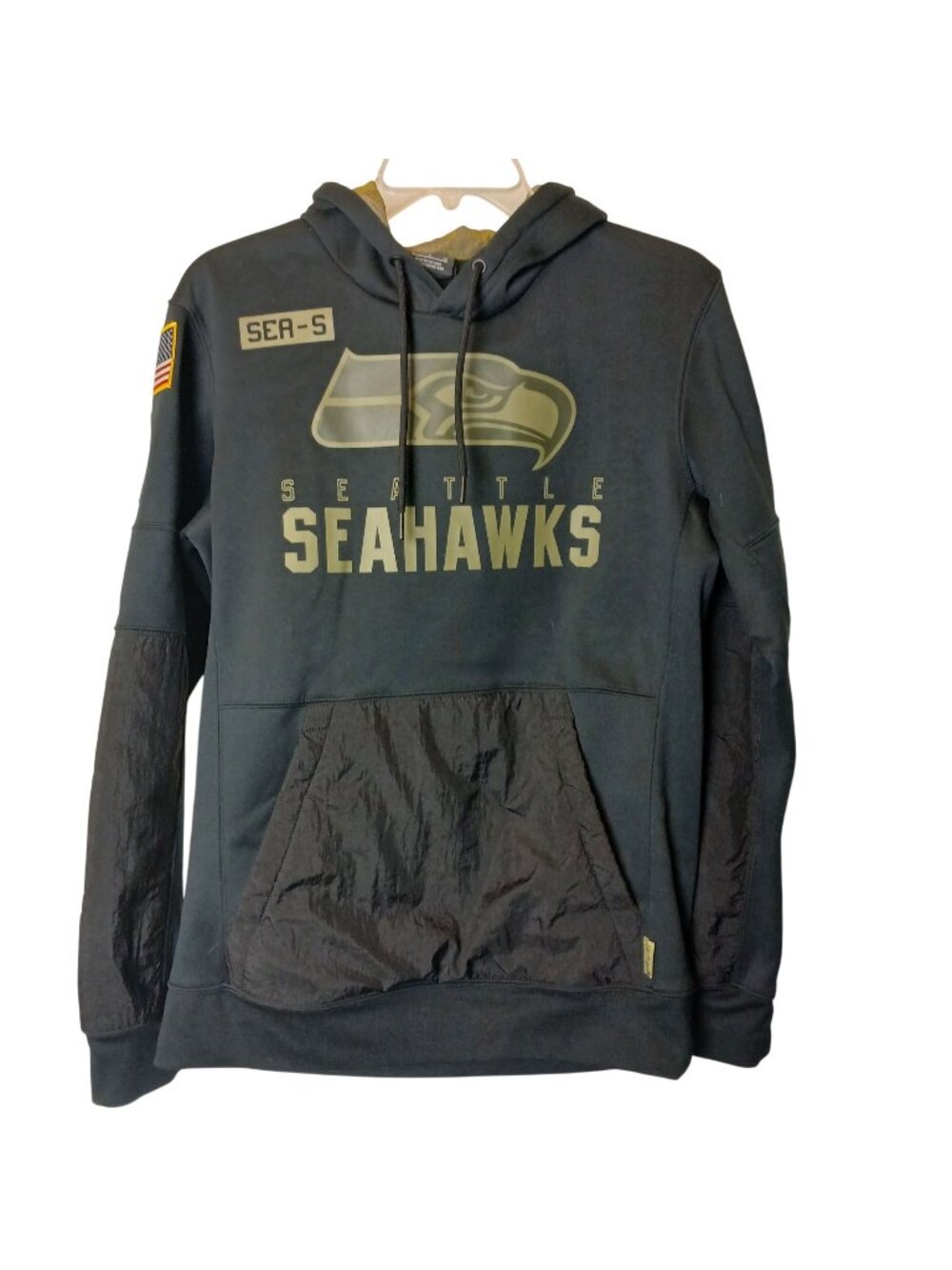 Nike Seattle Seahawks Hoodie Small NFL Salute To Service Sideline Pullover  #L-4